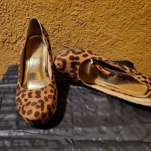 Cheetah Wedge Heel
